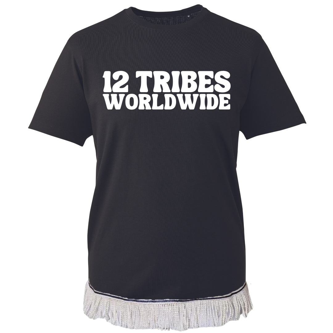 12 TRIBES Worldwide Adult T-Shirt with Fringes