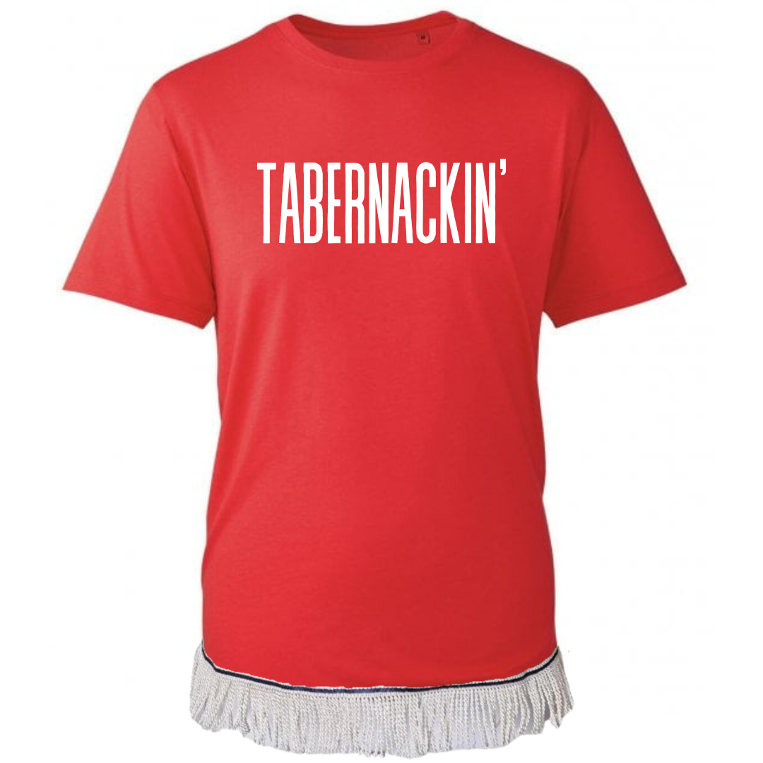 TABERNACKIN Adult T-Shirt with Fringes