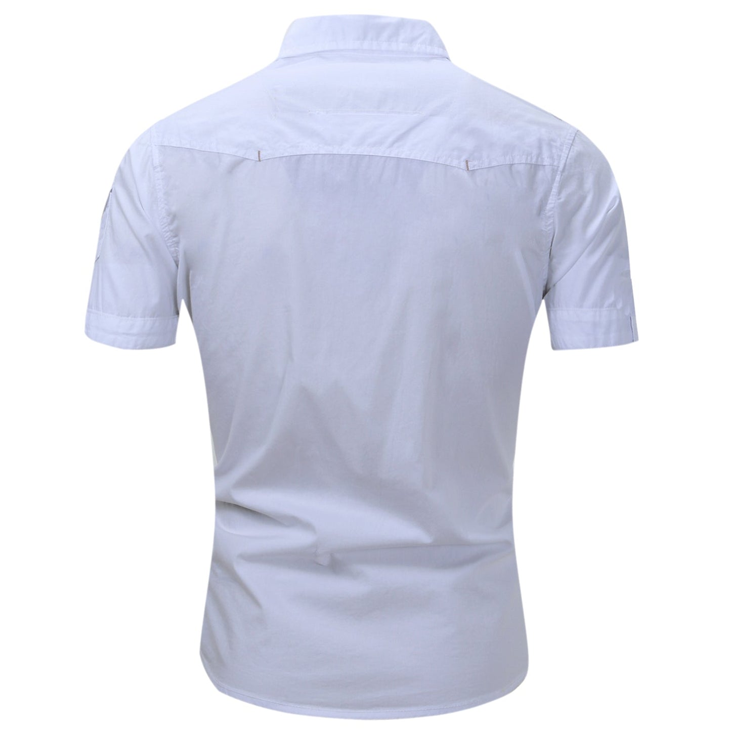100% Cotton Military Cargo Shirt with Gold Fringes