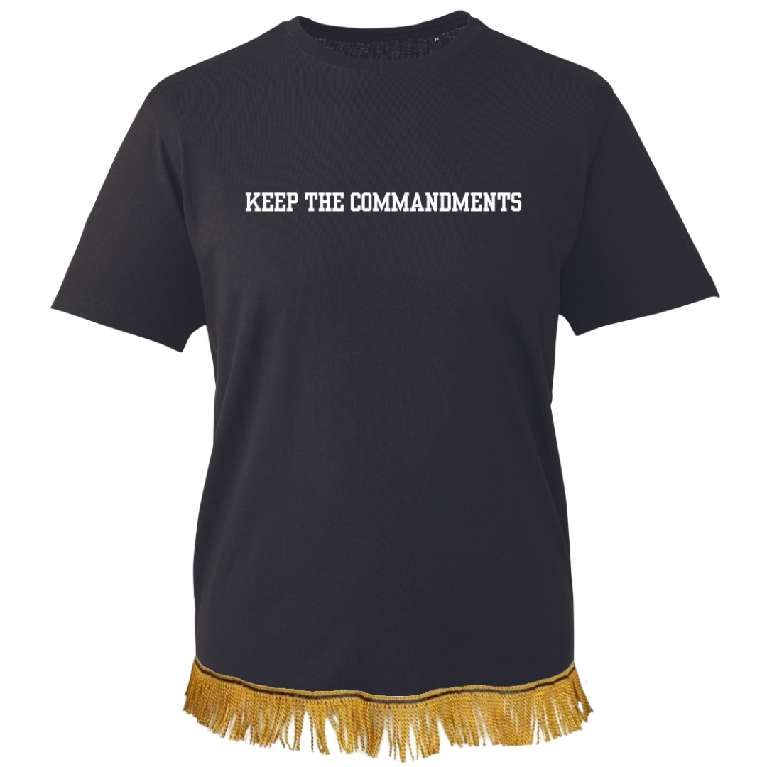 Adult Printed T-Shirts with Fringes- SIZE LARGE