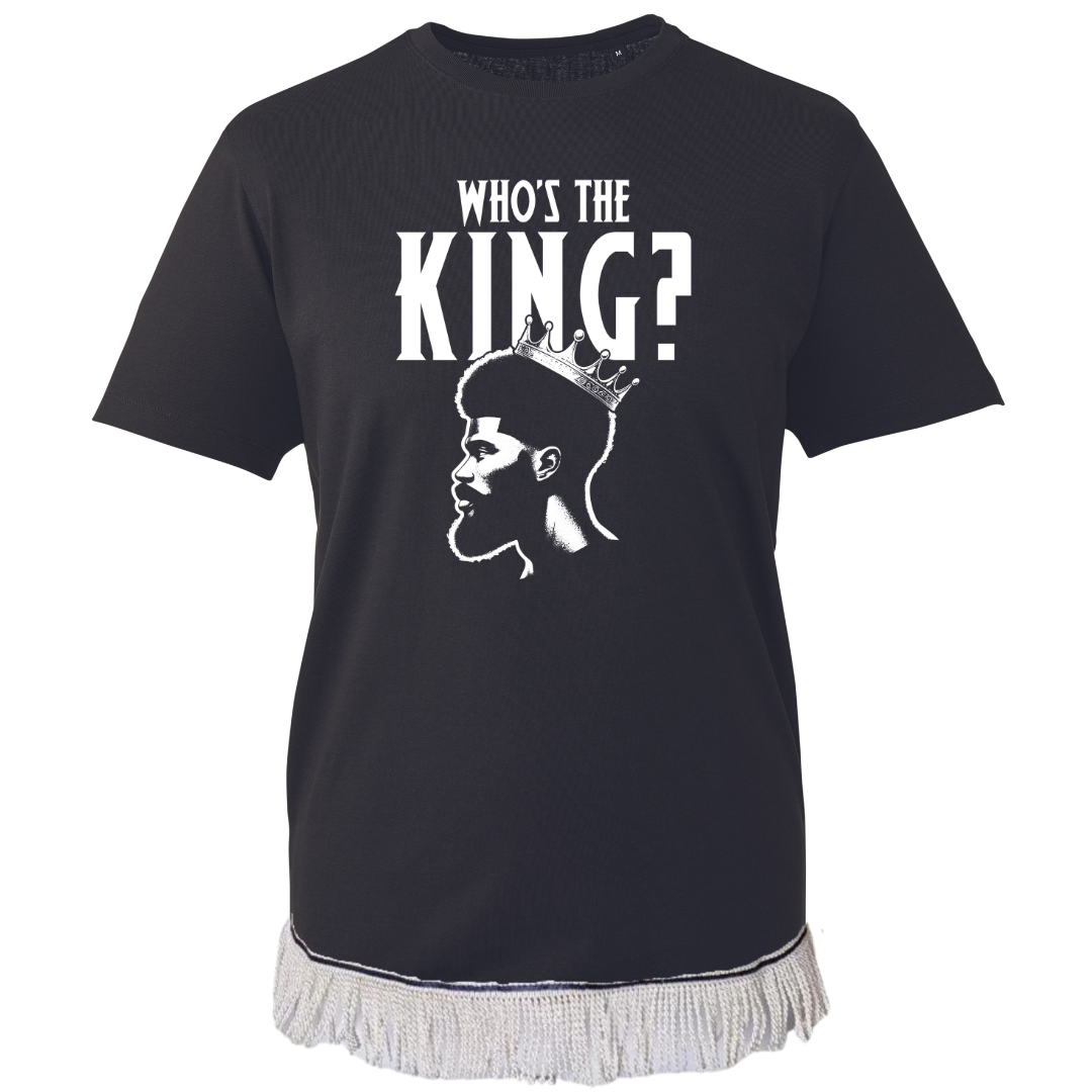 Who's The King Adult T-Shirt with Fringes