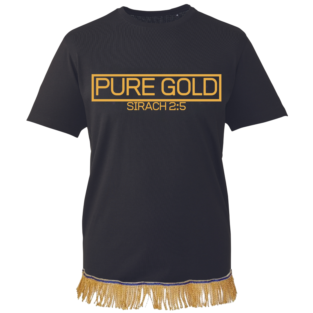 Pure Gold Adult T-Shirt with Fringes