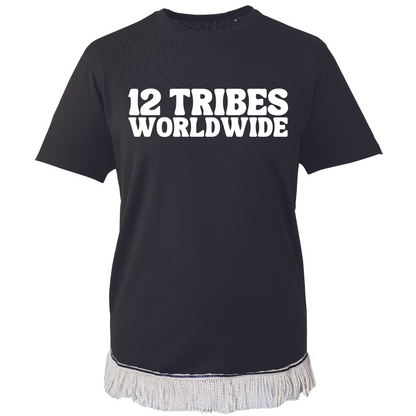 12 TRIBES Worldwide Adult T-Shirt with Fringes