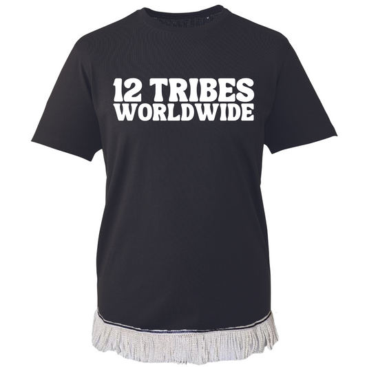 12 TRIBES Worldwide Adult T-Shirt with Fringes