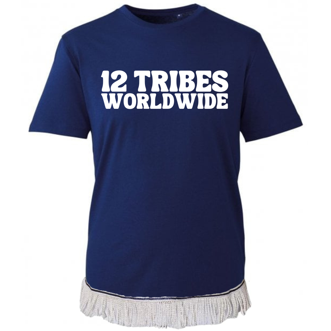 12 TRIBES Worldwide Adult T-Shirt with Fringes