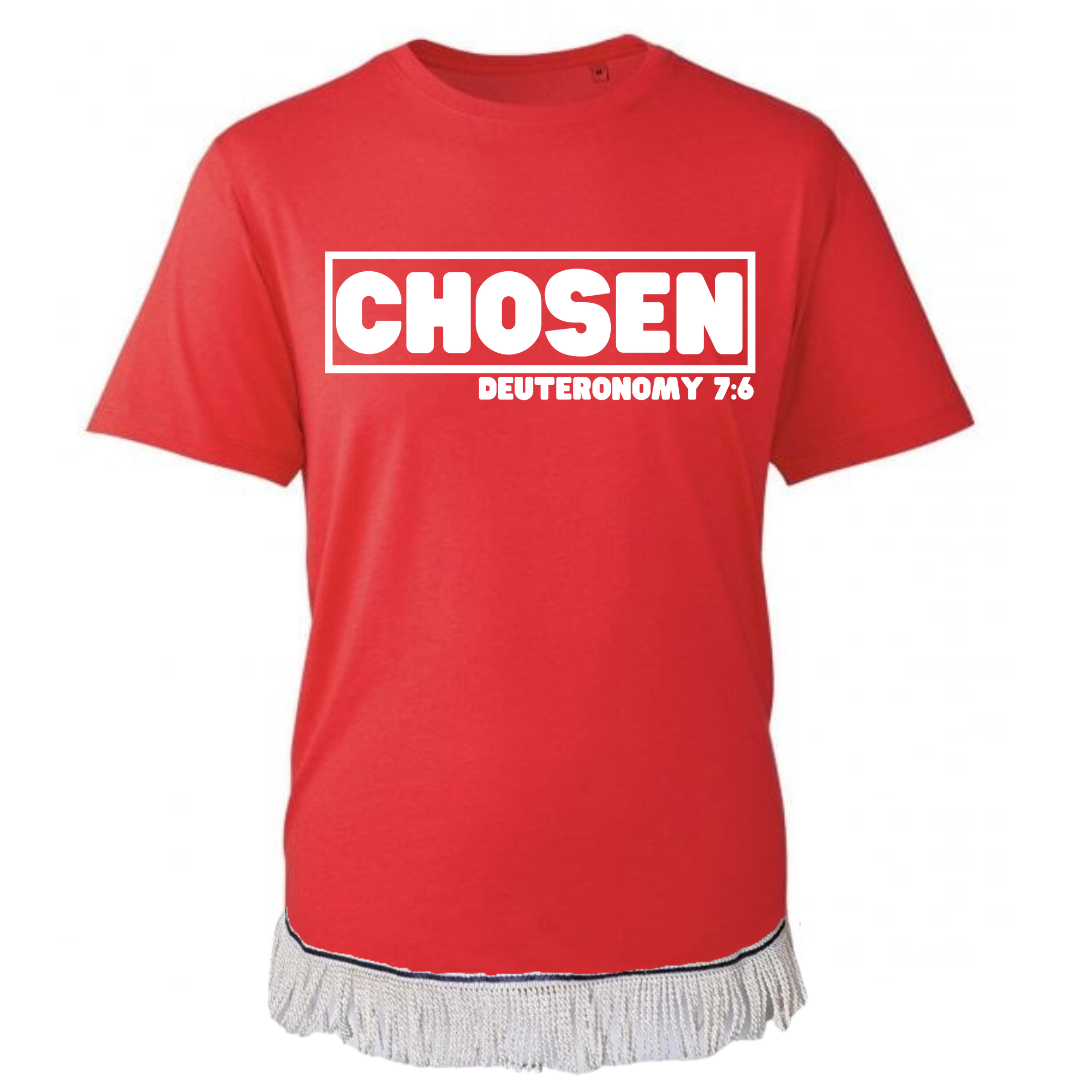 CHOSEN Adult T-Shirt with Fringes