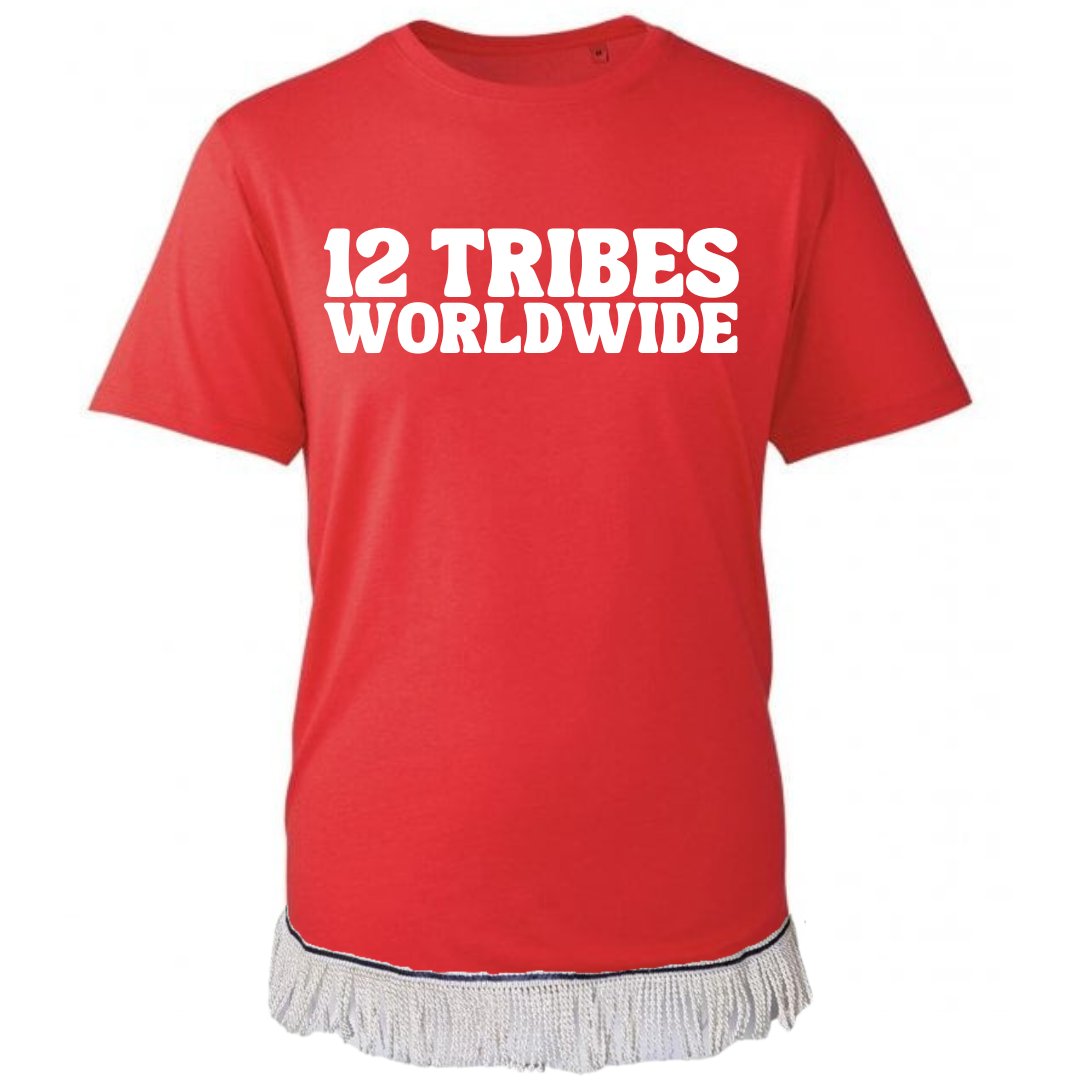 12 TRIBES Worldwide Adult T-Shirt with Fringes