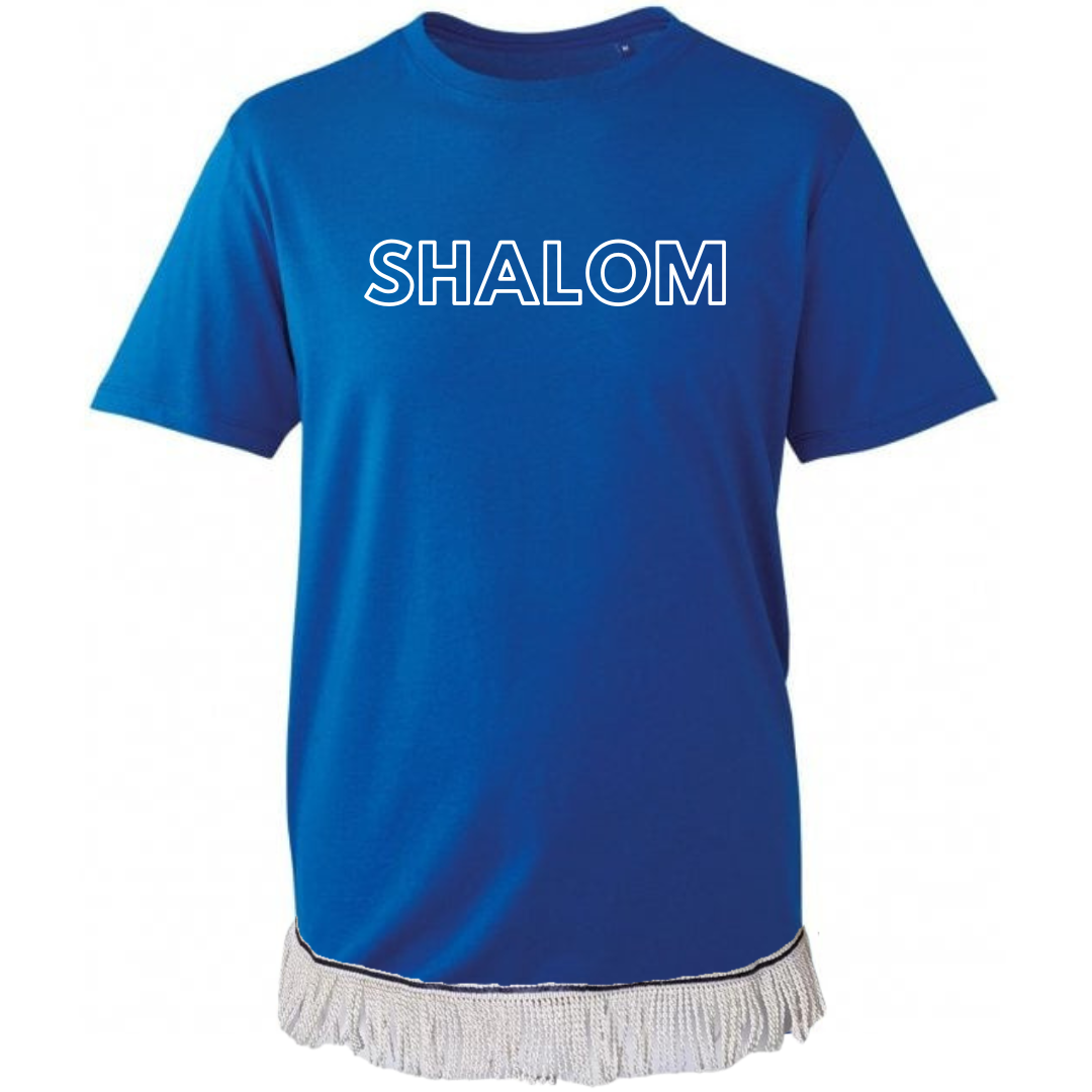 SHALOM Adult T-Shirt with Fringes