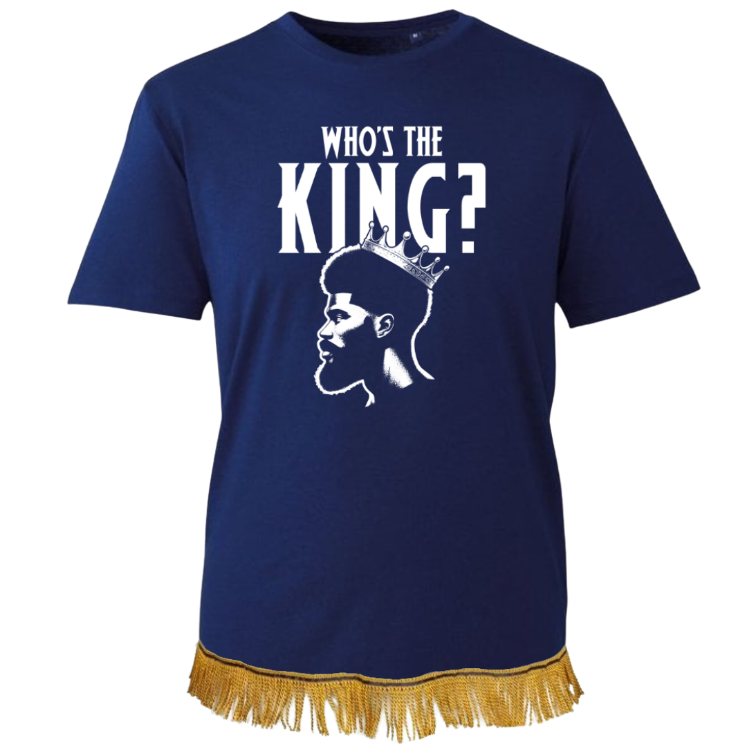 Who's The King Adult T-Shirt with Fringes