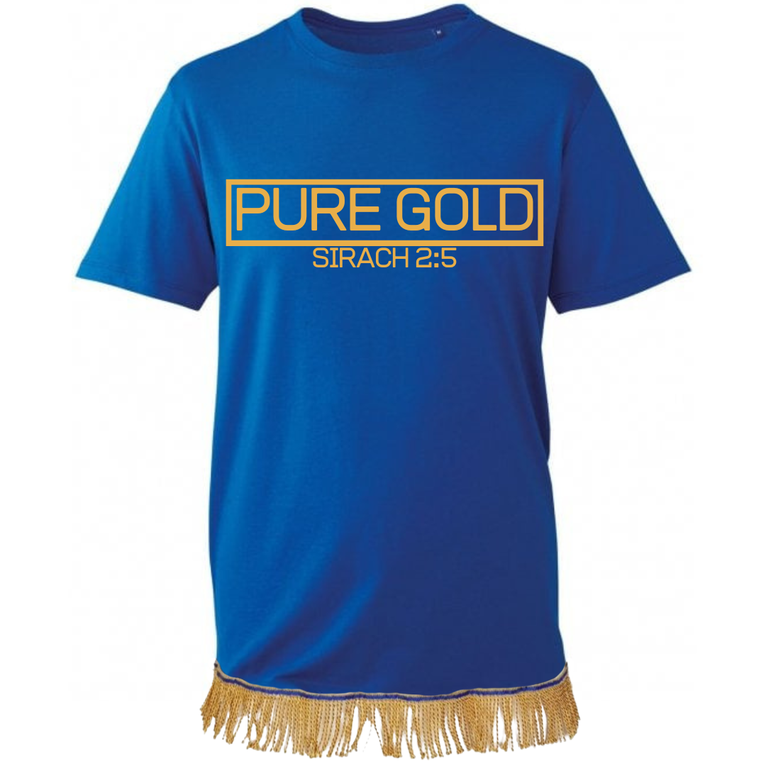 Pure Gold Adult T-Shirt with Fringes