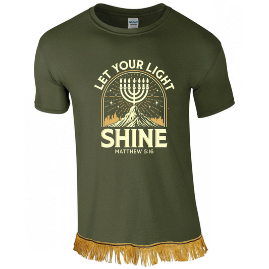 Adult Printed T-Shirts with Fringes- SIZE LARGE