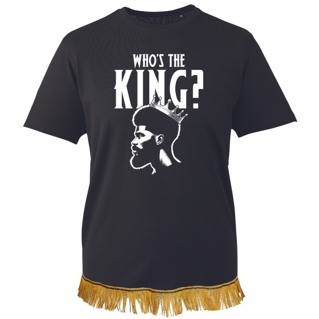 Who's The King Adult T-Shirt with Fringes