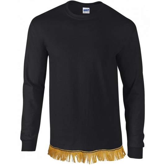 Men's Plain Clothing with Fringes - 3XL