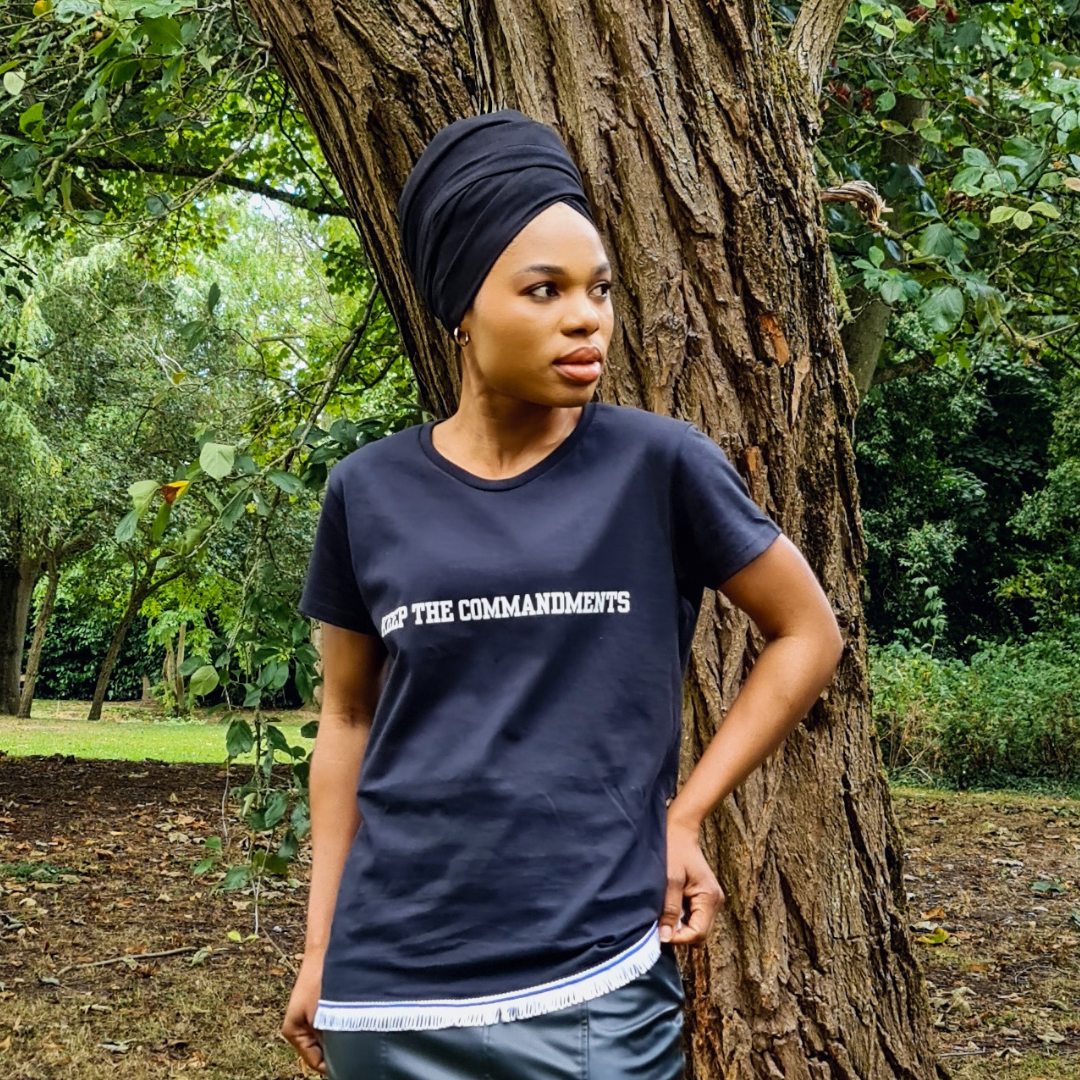 Keep the Commandments Women's Short Sleeve Fringed T-Shirt