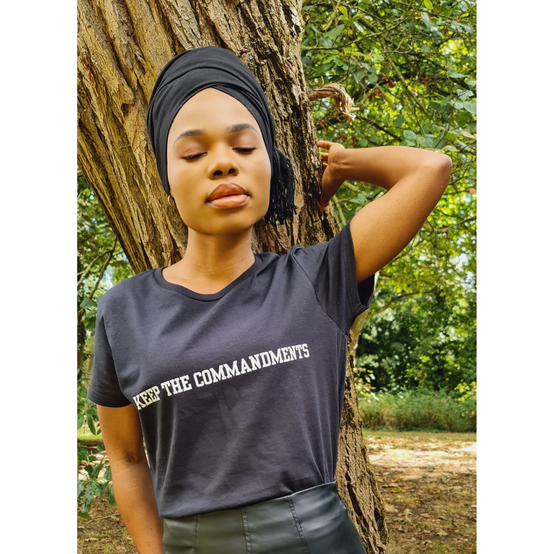 Keep the Commandments Women's Short Sleeve Fringed T-Shirt