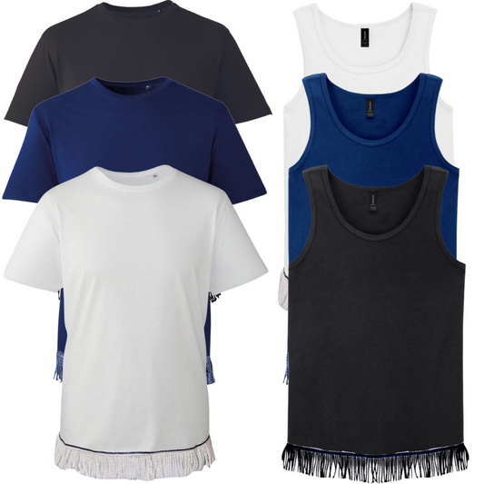 Men's T-Shirt & Tank Tops Fringed 6 Pack