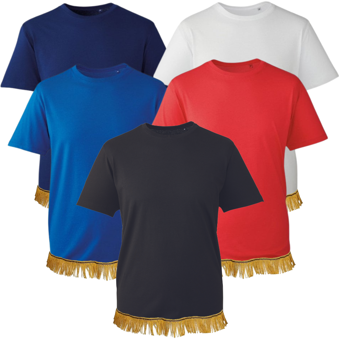 Men's Fringed T-Shirts Bundle (5 Pack)