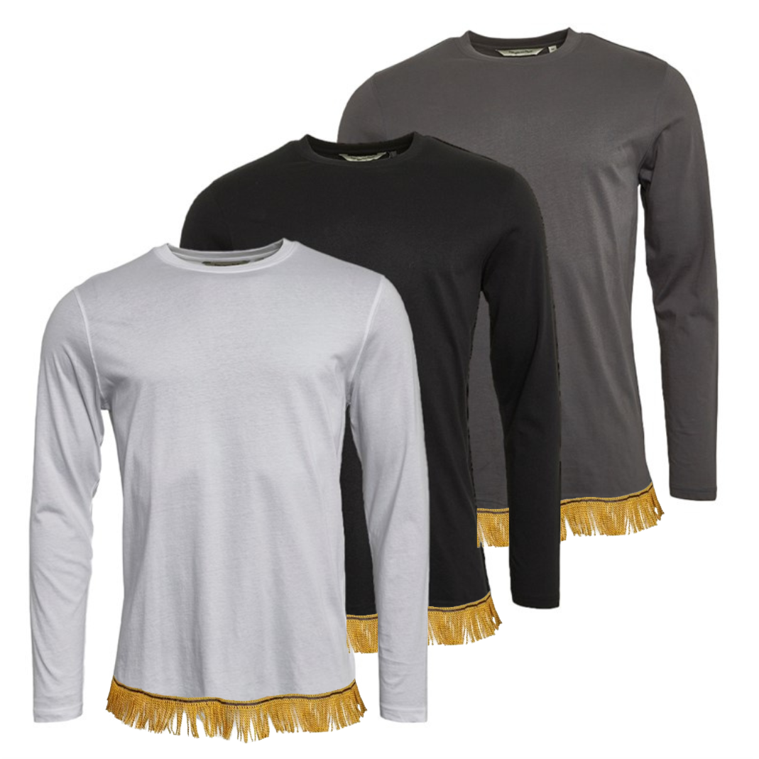 Men's Long Sleeve Bundle with Fringes (3 Pack)