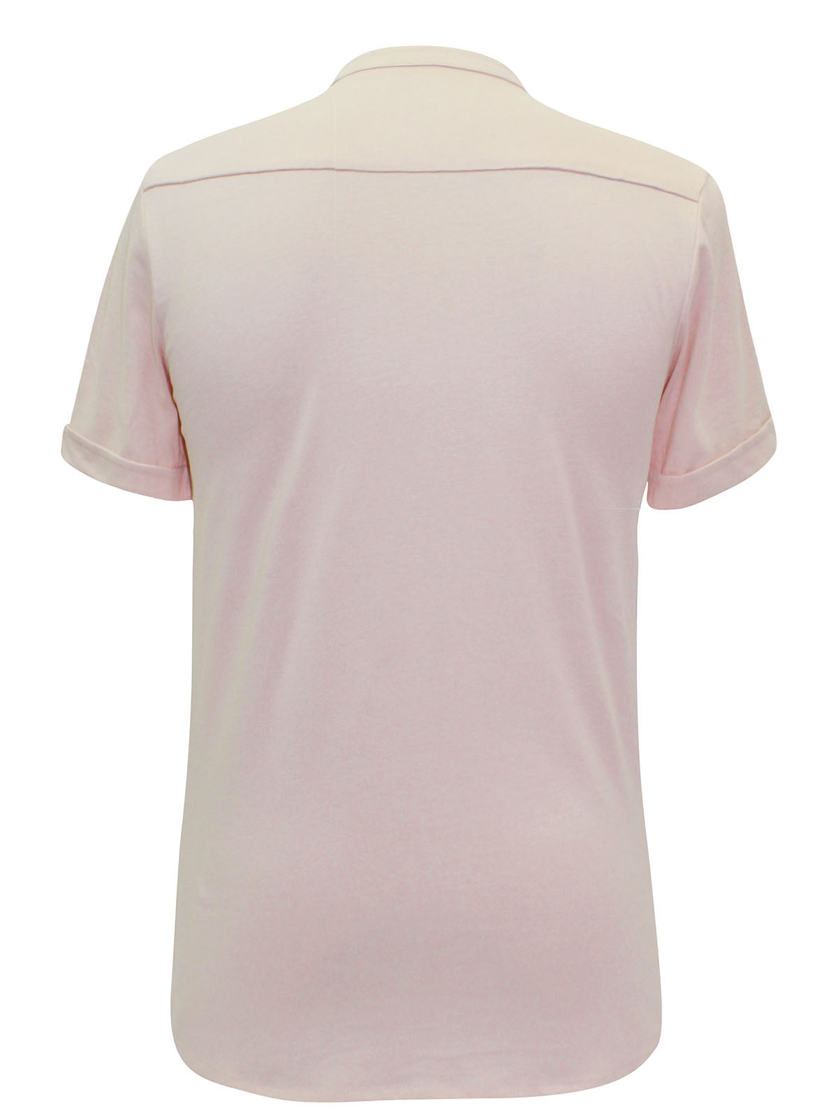 Men's Mandarin Collar Button Through Shirt with Fringes