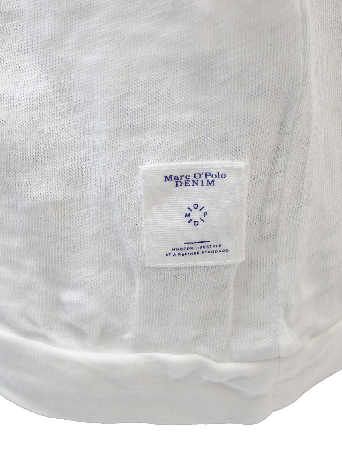 Men's Ivory Pure Cotton Popover Hoodie with Fringes