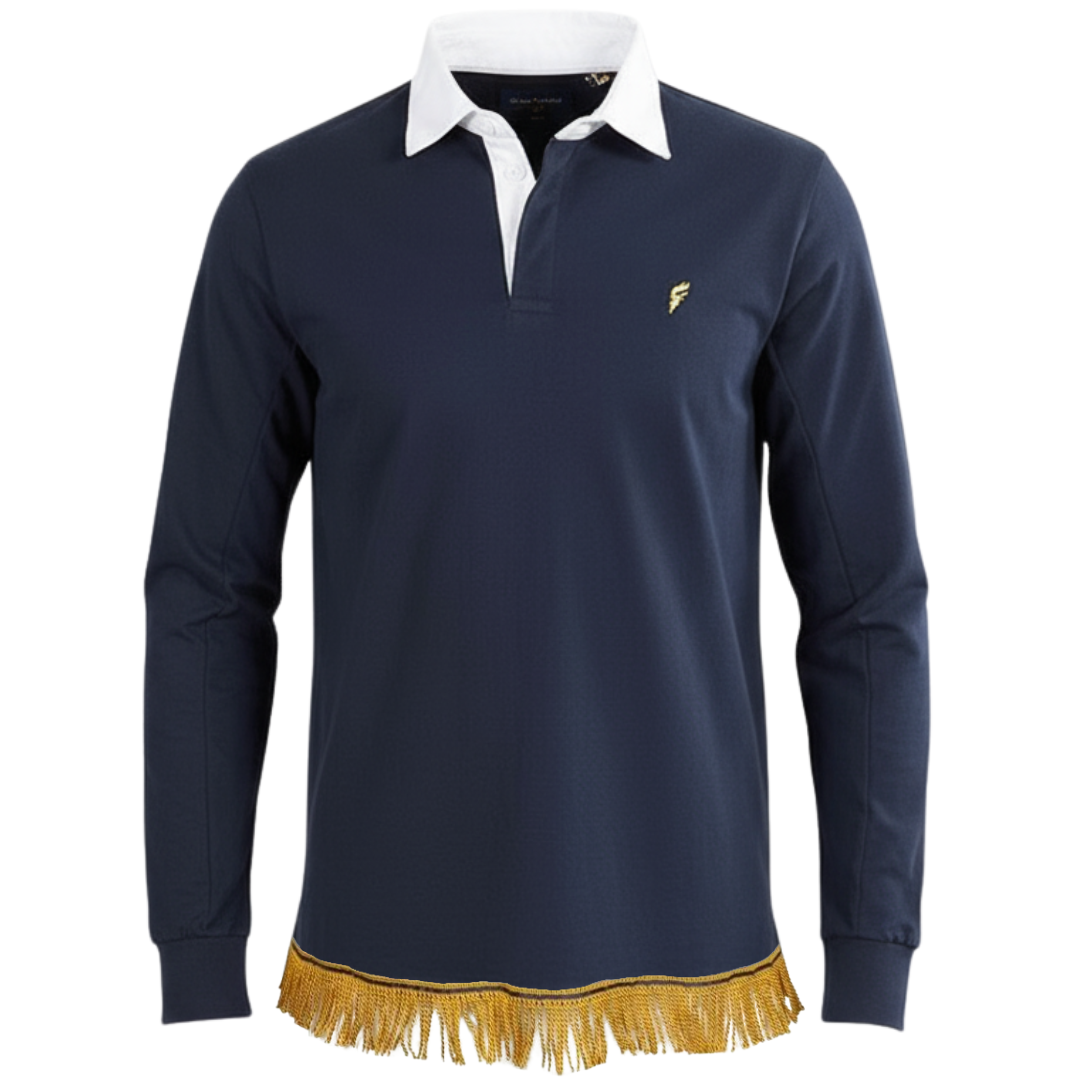 Men's Rugby Shirt with Fringes