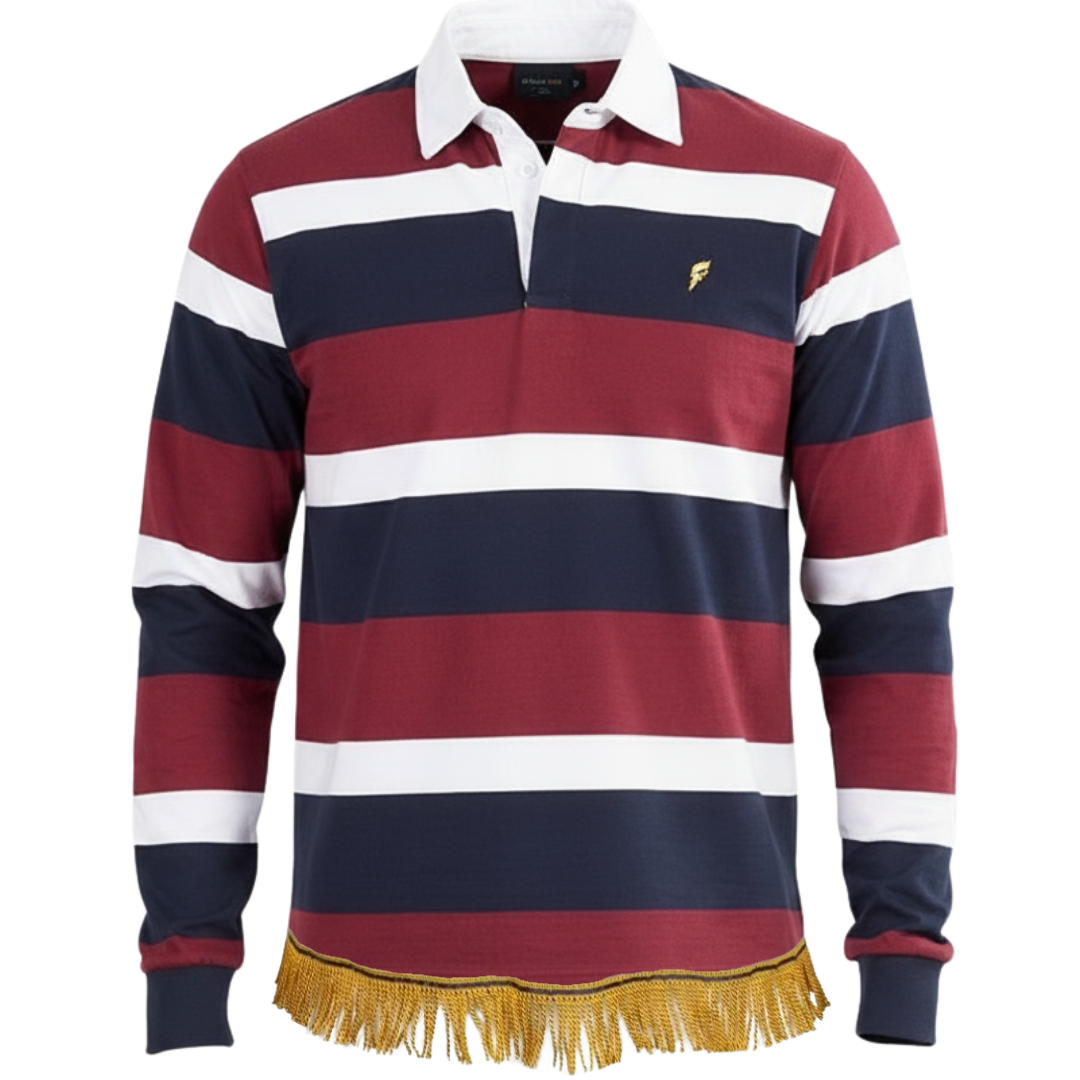 Men's Rugby Shirt with Fringes