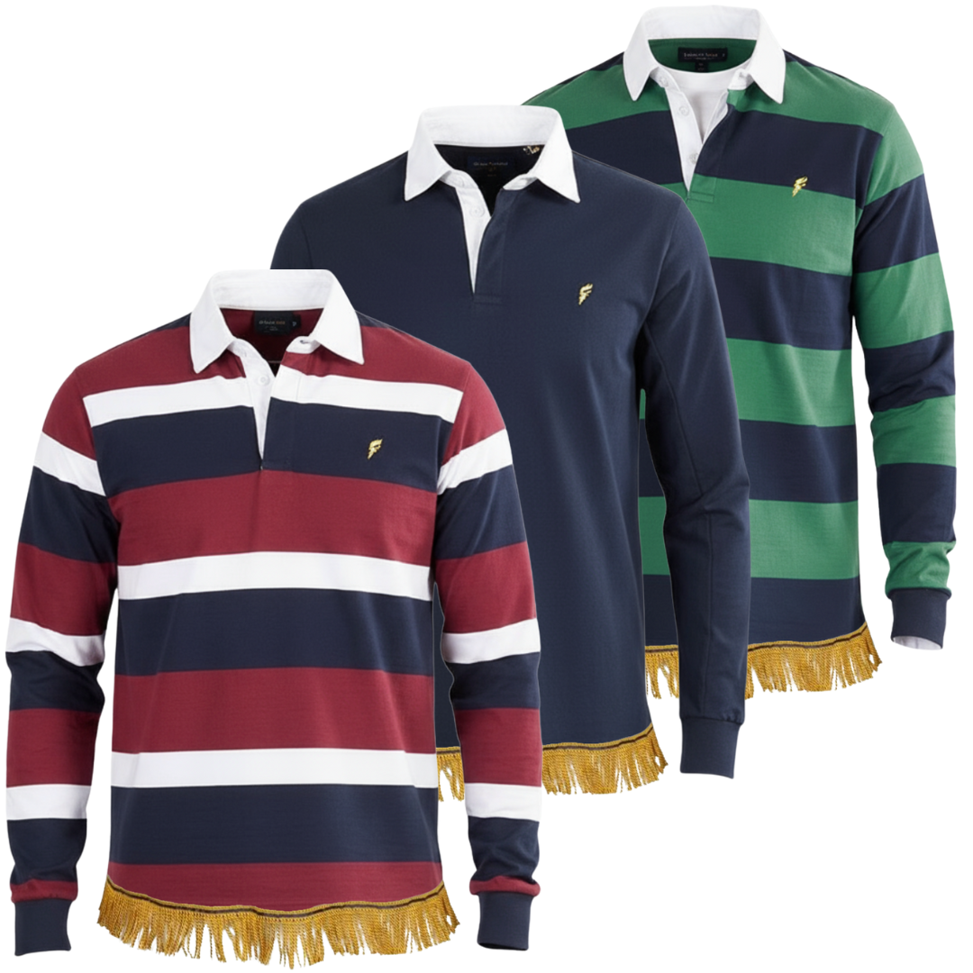 Men's Rugby Shirt with Fringes