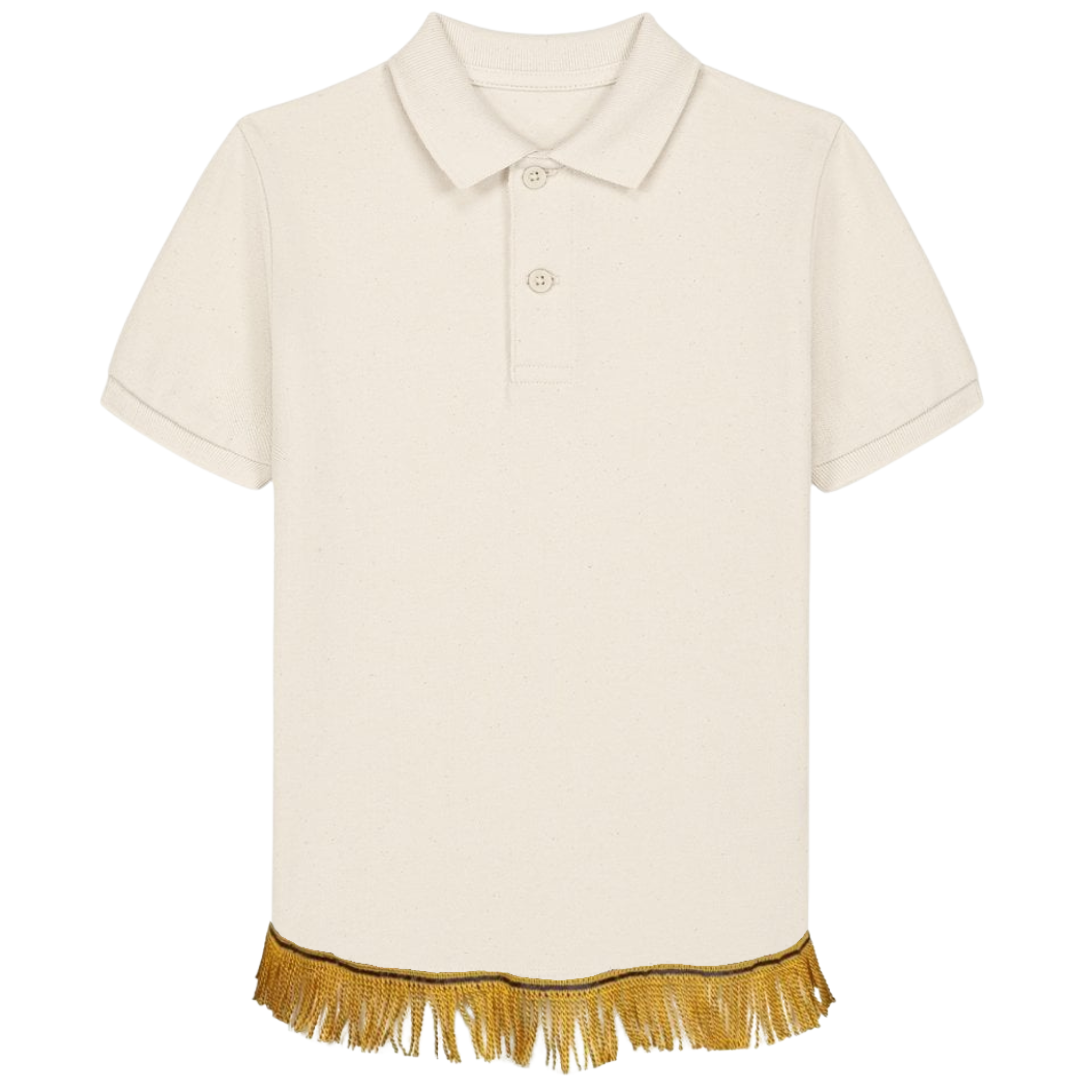Children's Organic Cotton Polo T-Shirt with Fringes