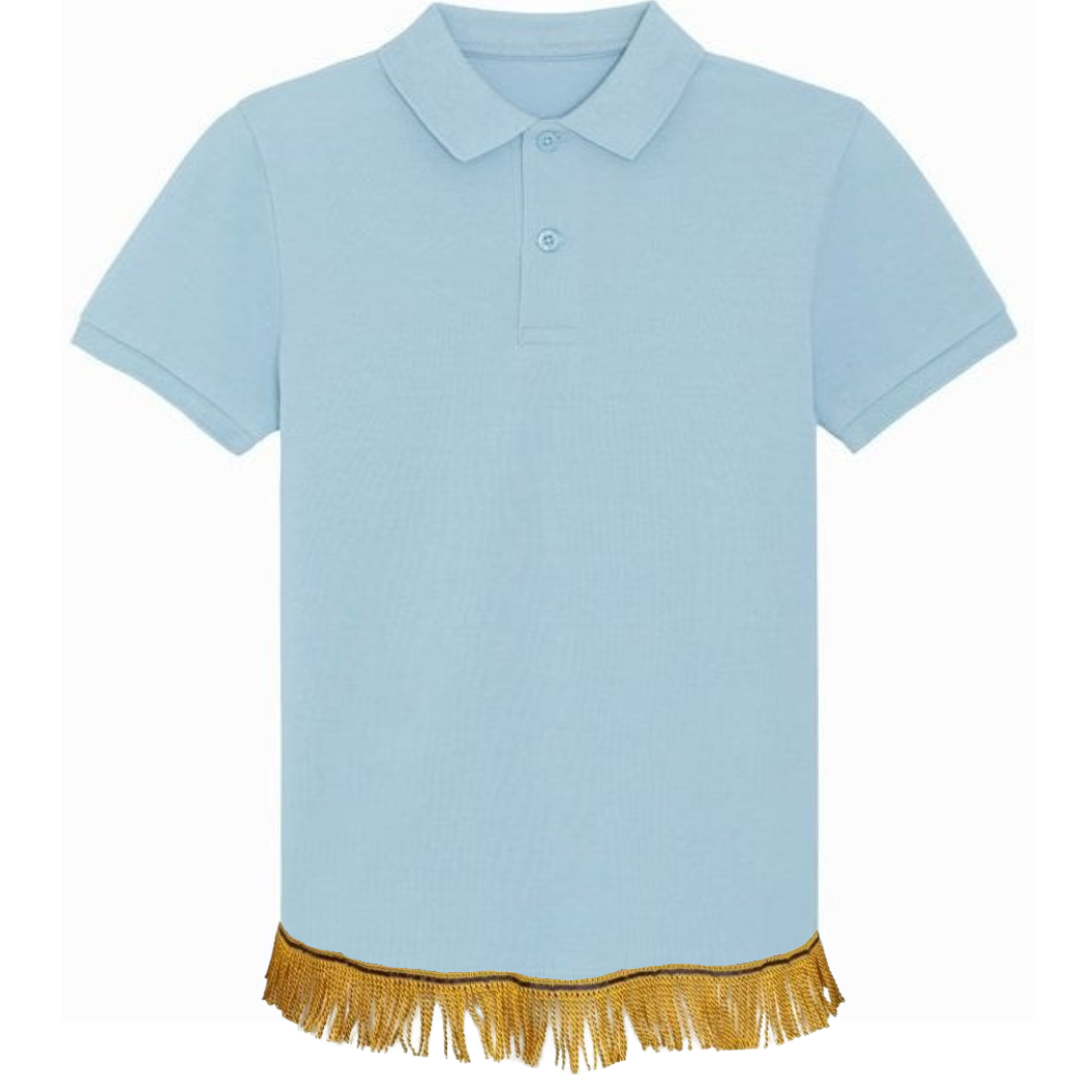 Children's Organic Cotton Polo T-Shirt with Fringes