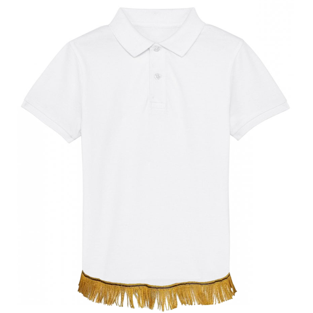 Children's Organic Cotton Polo T-Shirt with Fringes