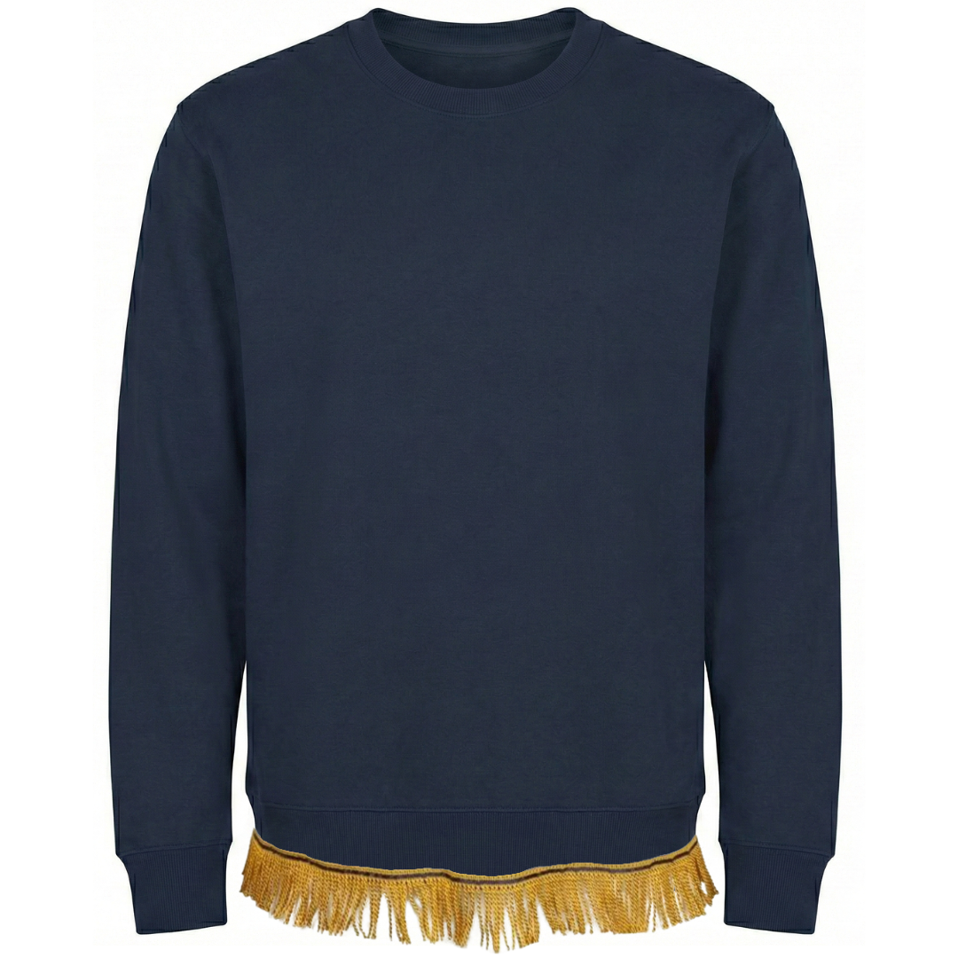 Men's Organic Cotton Sweatshirt with Fringes