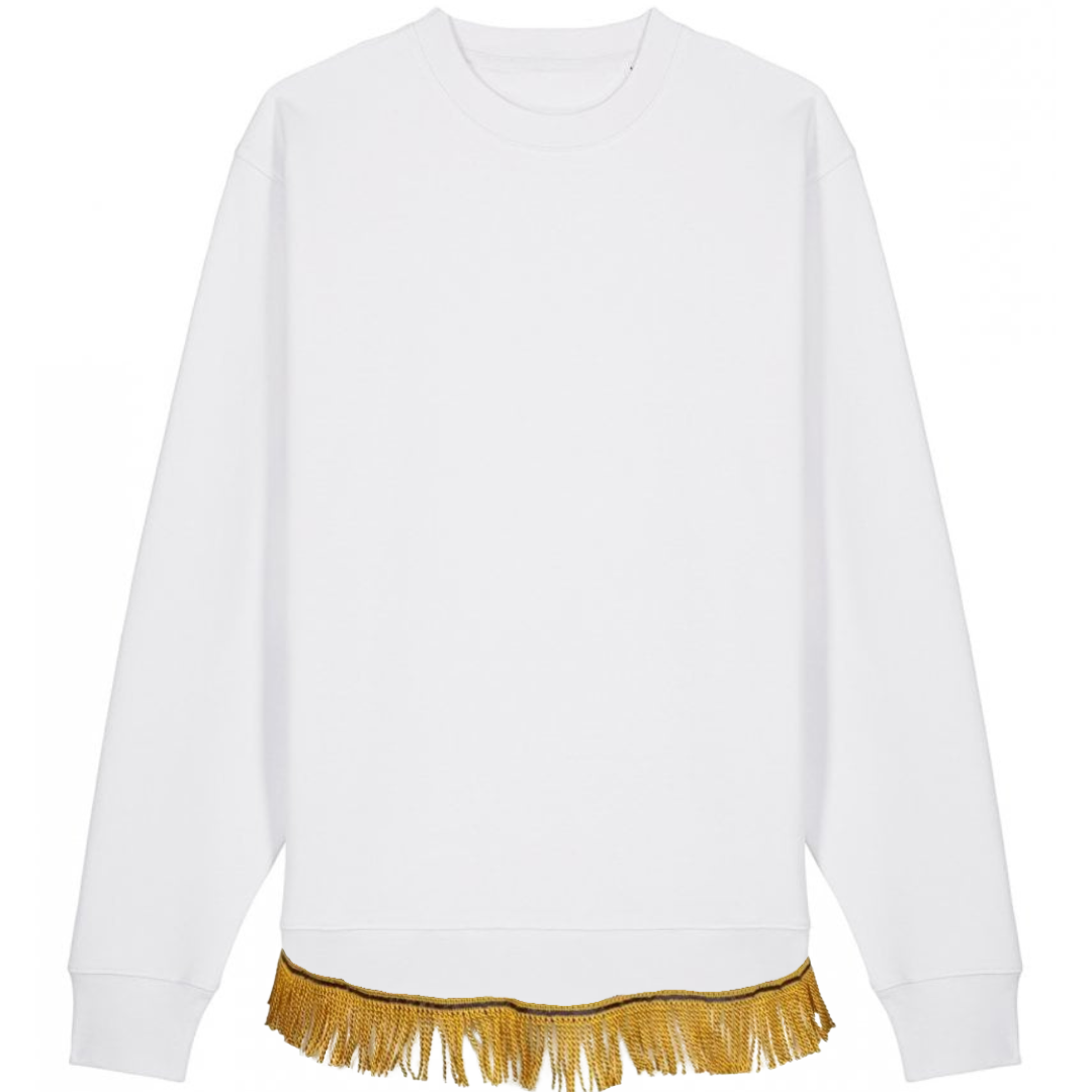 Men's Organic Cotton Sweatshirt with Fringes