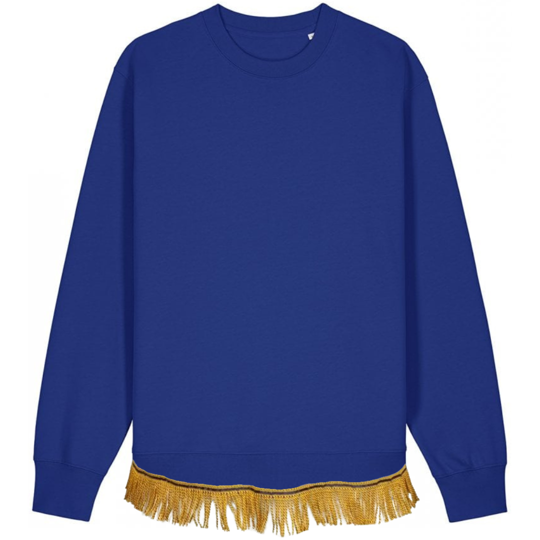 Men's Organic Cotton Sweatshirt with Fringes
