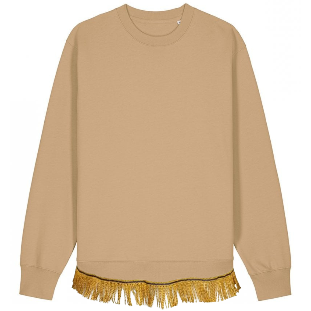Men's Organic Cotton Sweatshirt with Fringes