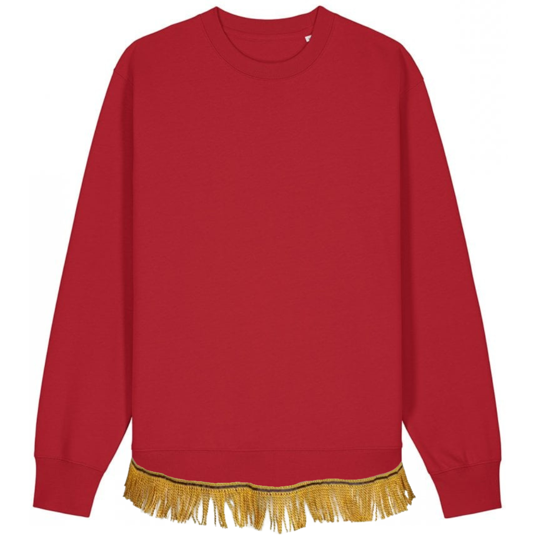 Men's Organic Cotton Sweatshirt with Fringes