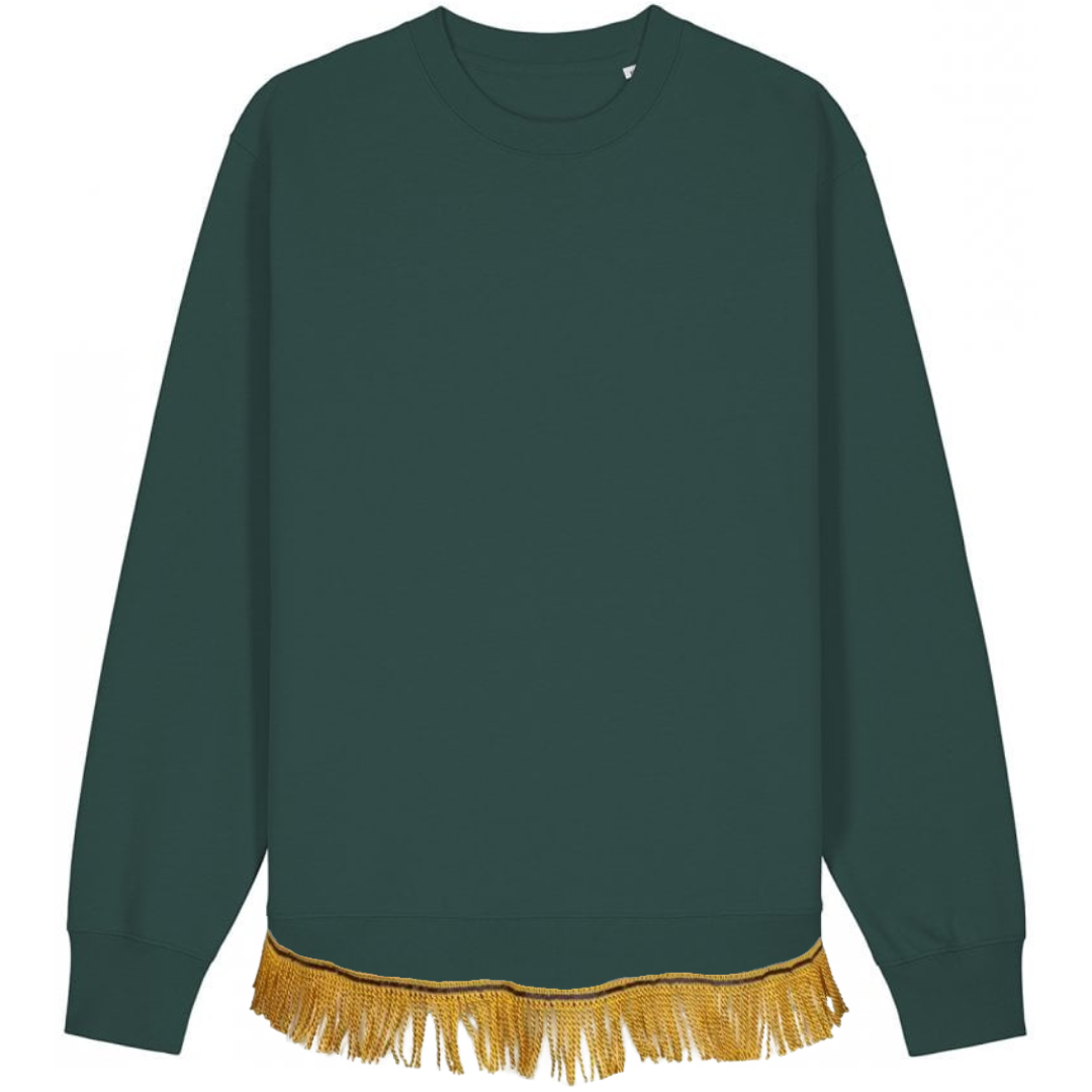 Men's Organic Cotton Sweatshirt with Fringes