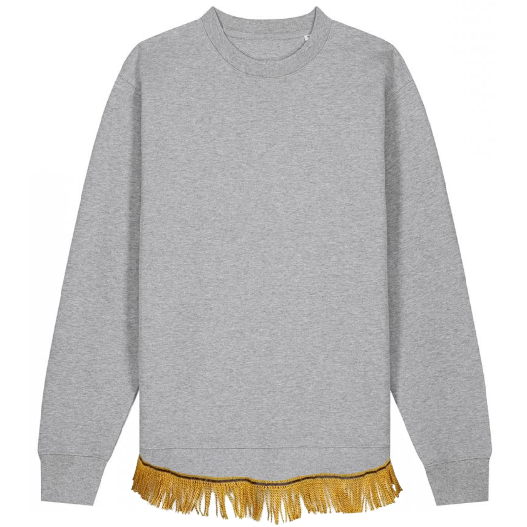 Men's Organic Cotton Sweatshirt with Fringes