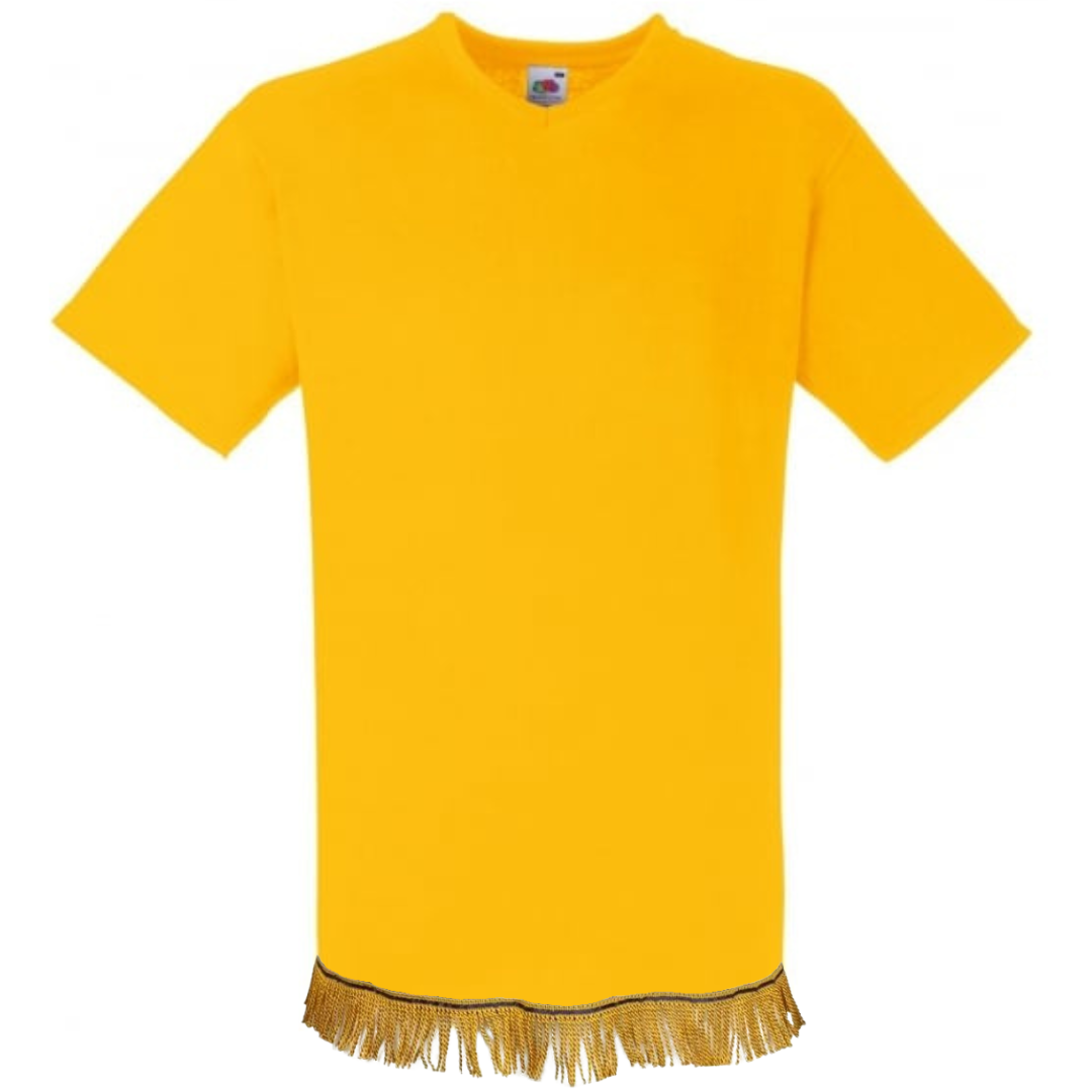 Men's Plain V-Neck Fringed T-Shirt (BUY 1 GET 2 FREE)