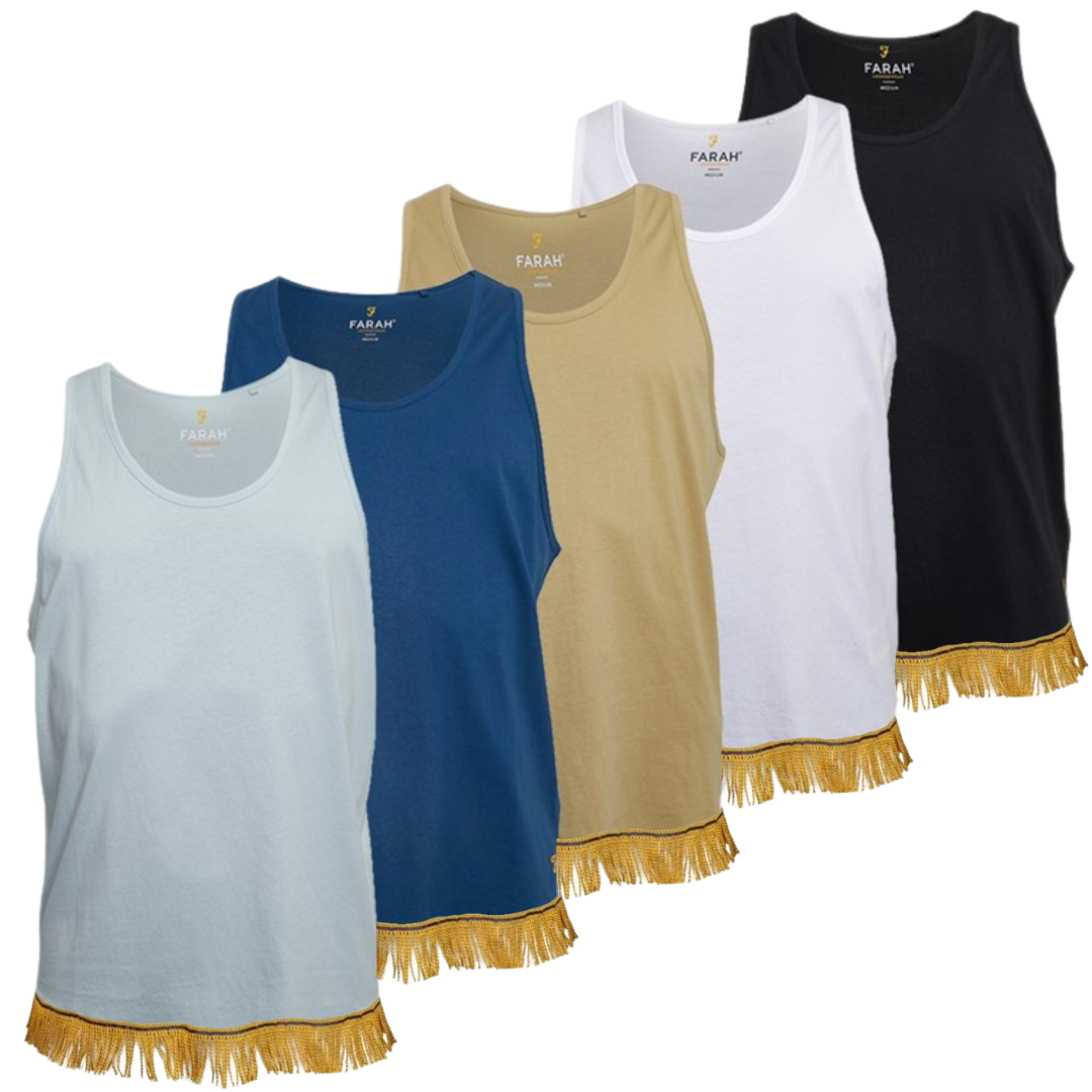 Men's Fringed Tanks Bundle (5 Pack)