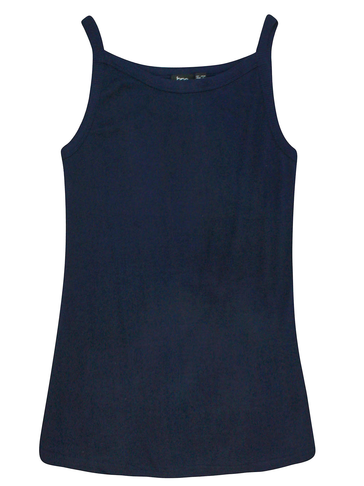 Women's Pure Cotton Ribbed Strappy Tank Top with Fringes