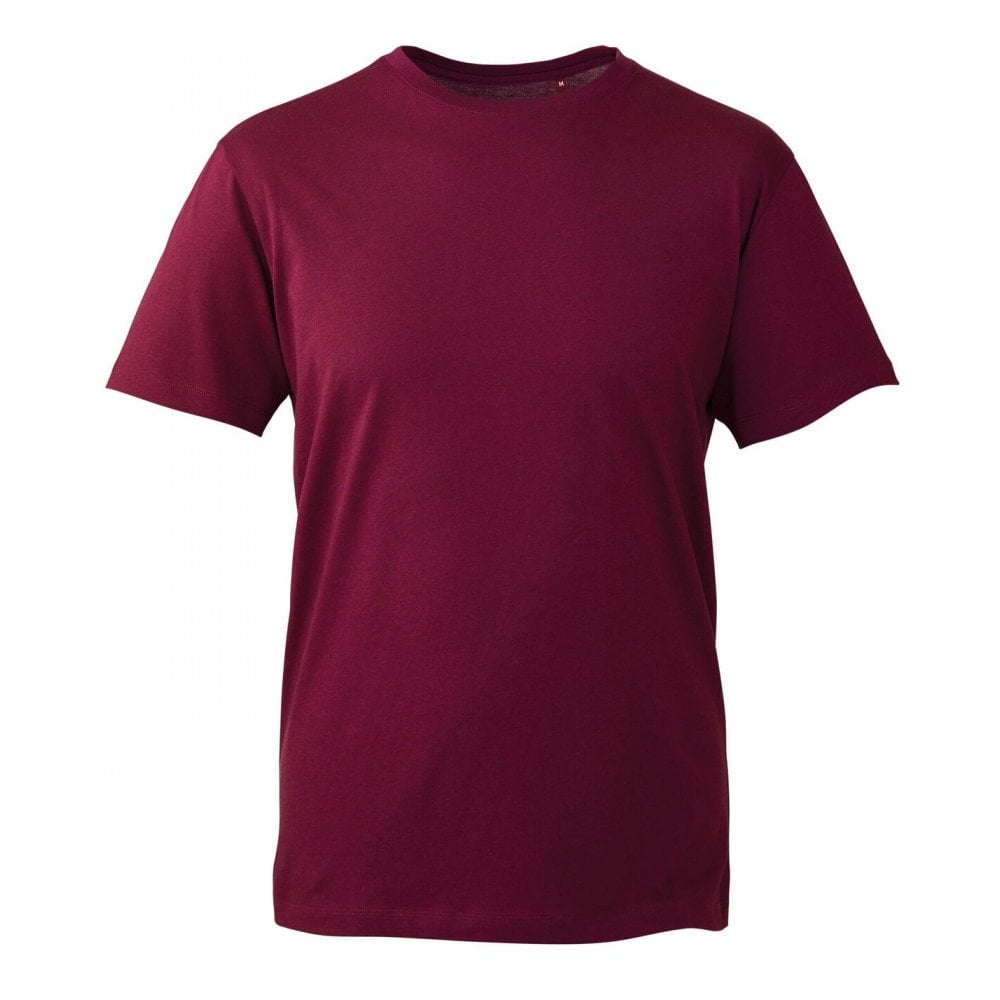 Men's Plain Organic Cotton Fringed T-Shirt