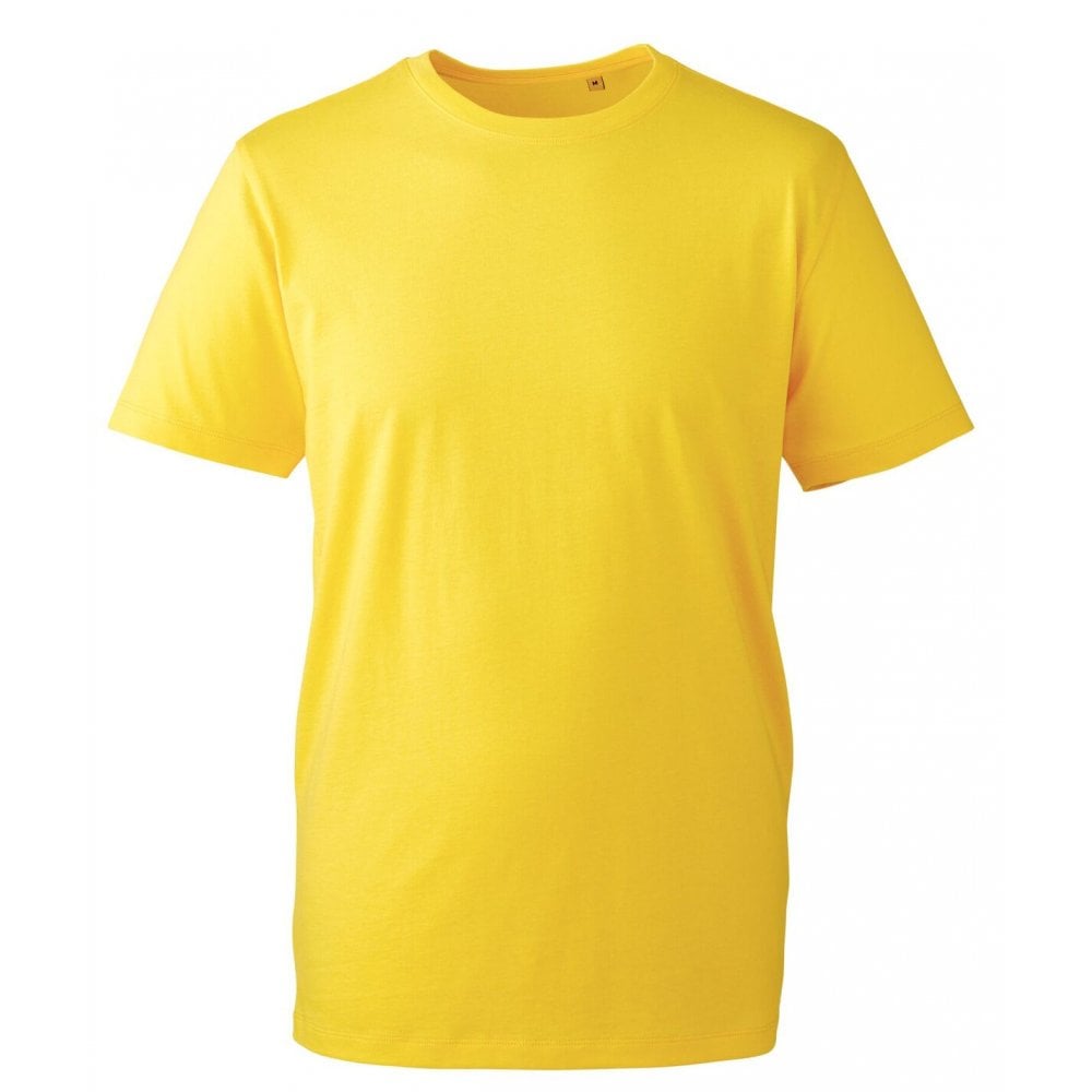 Men's Plain Organic Cotton Fringed T-Shirt