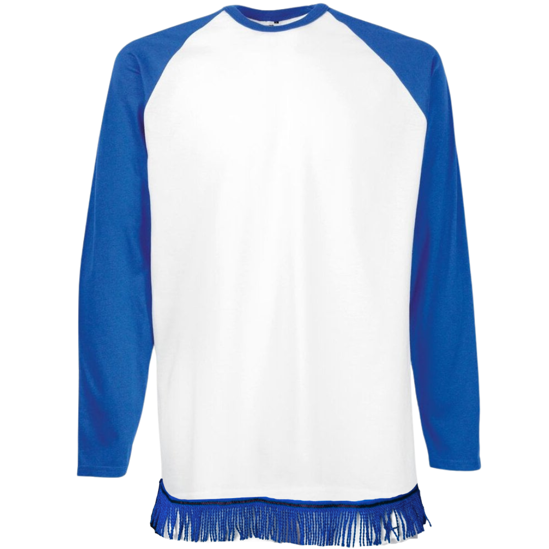 Men's Long Sleeve Raglan Fringed T-Shirt Bundle (4 Pack)