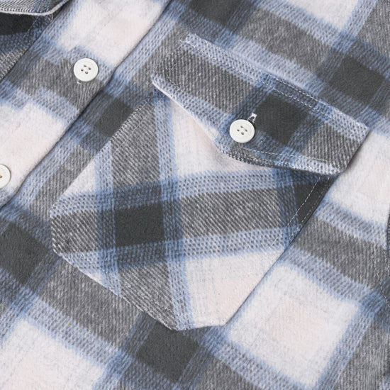 Men's Brushed Cotton Overshirt with Fringes