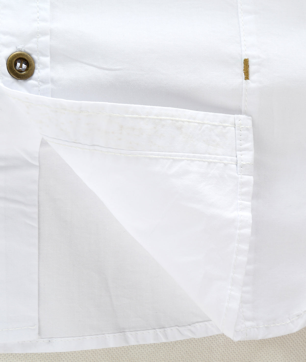 100% Cotton Military Cargo Shirt with Gold Fringes