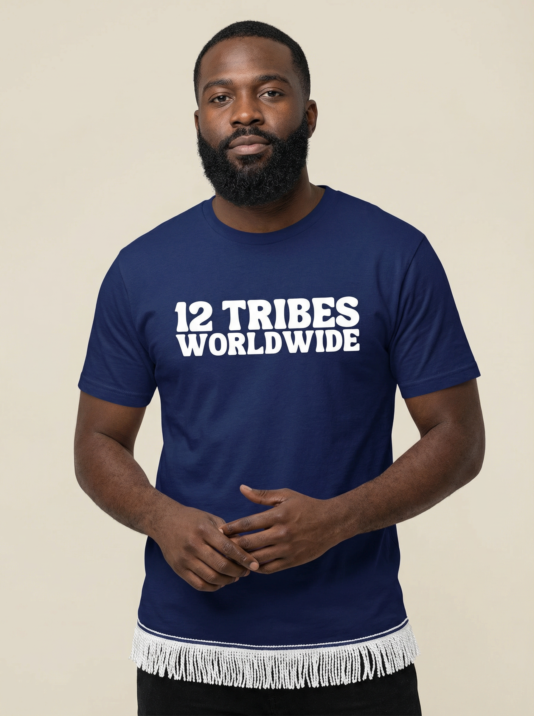 12 TRIBES Worldwide Adult T-Shirt with Fringes