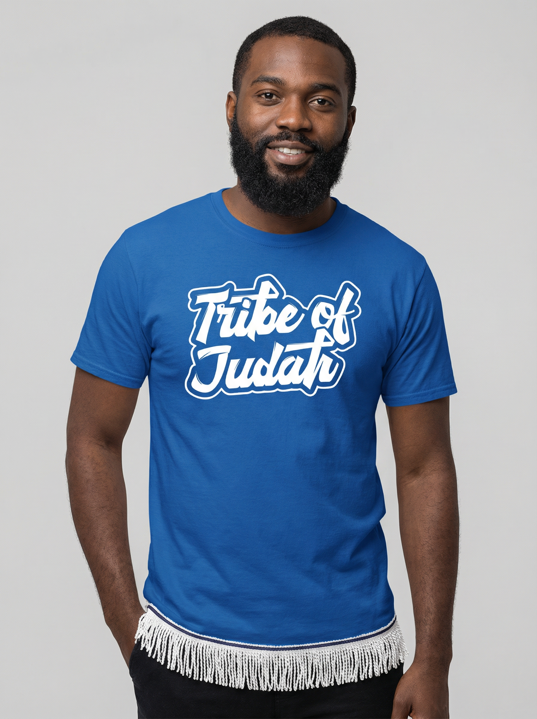 Tribe of Judah Adult T-Shirt with Fringes