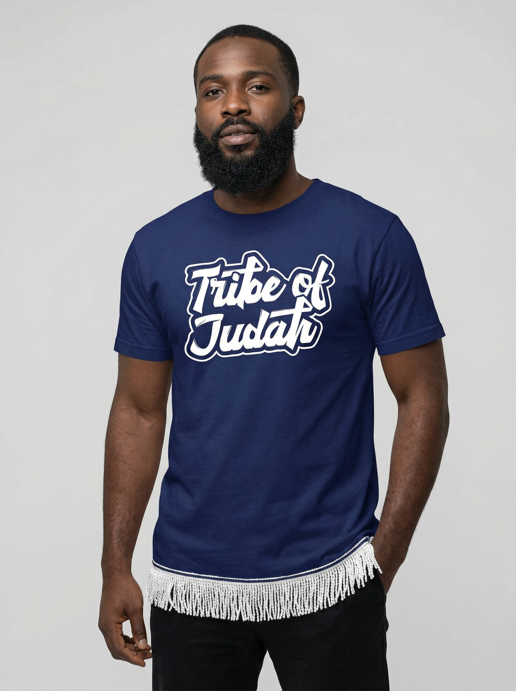 Tribe of Judah Adult T-Shirt with Fringes