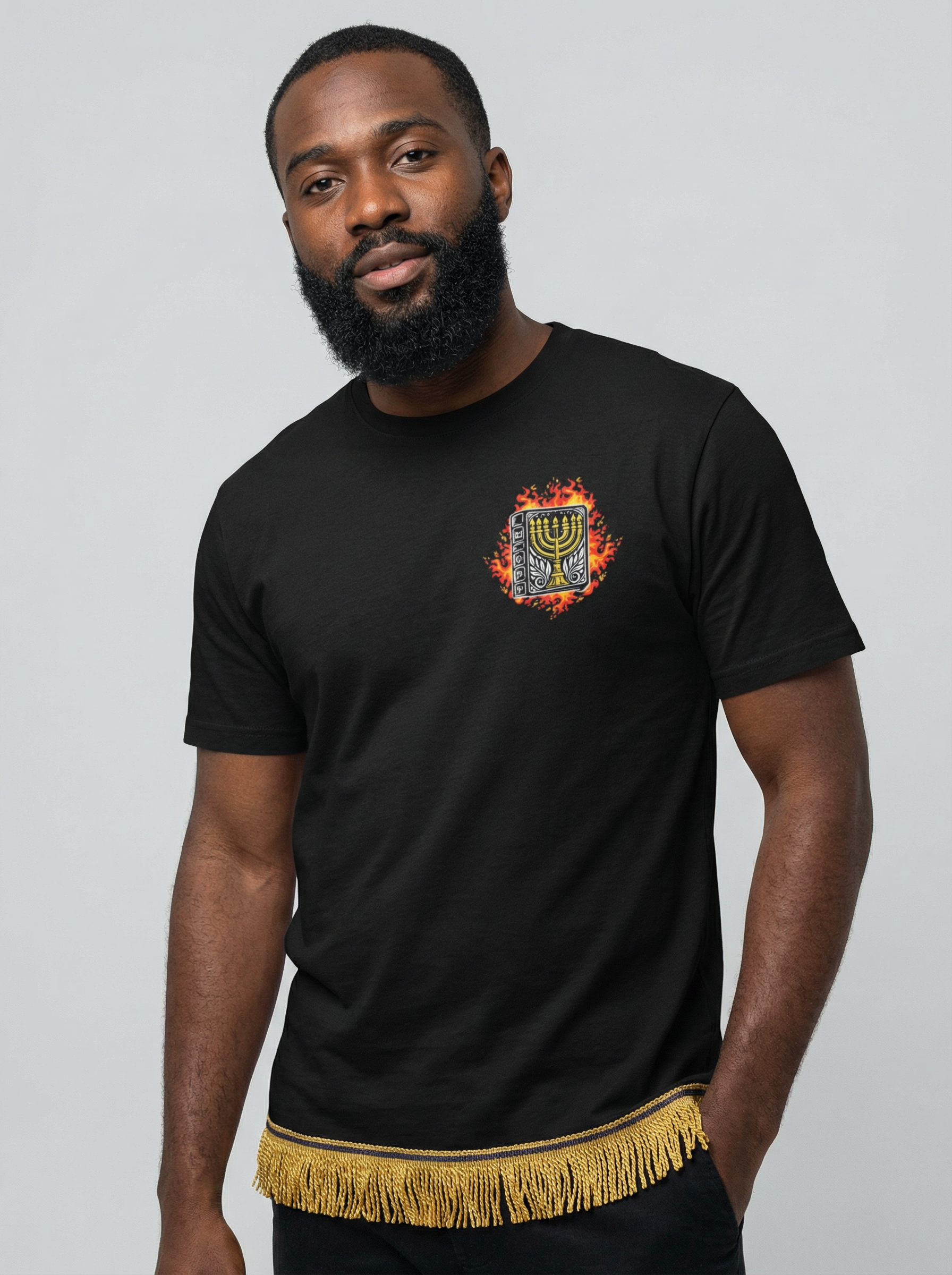 The Fiery Law Adult T-Shirt with Fringes