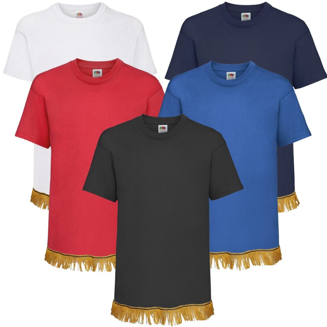 Children's Fringed T-Shirts Bundle (5 Pack)